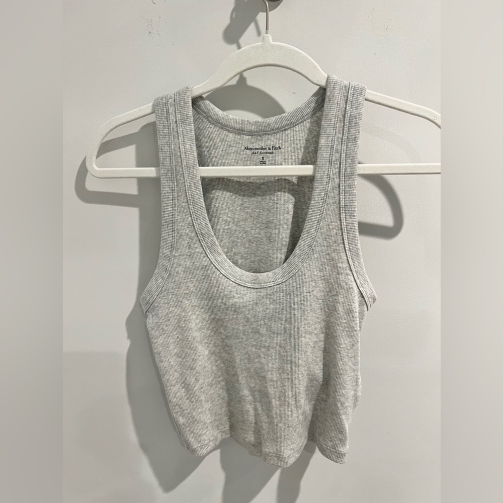 Abercrombie & Fitch Grey Ribbed Tank Top